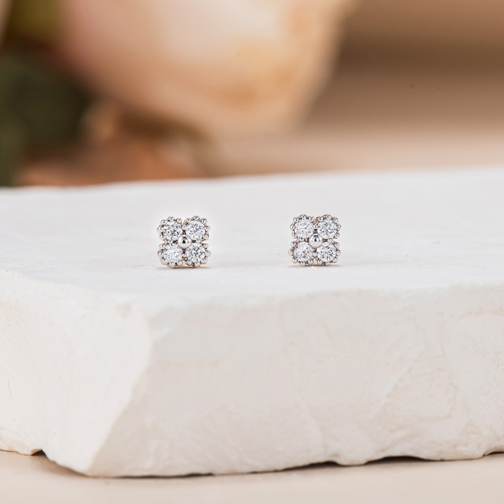 Nellie Flower Earrings - Accent Studs