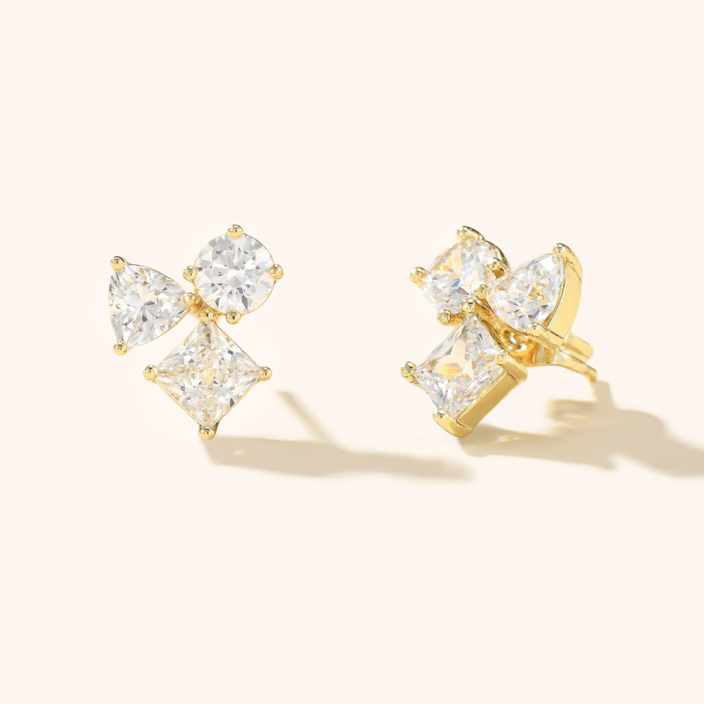 Arya Toi et Moi Cluster Earrings