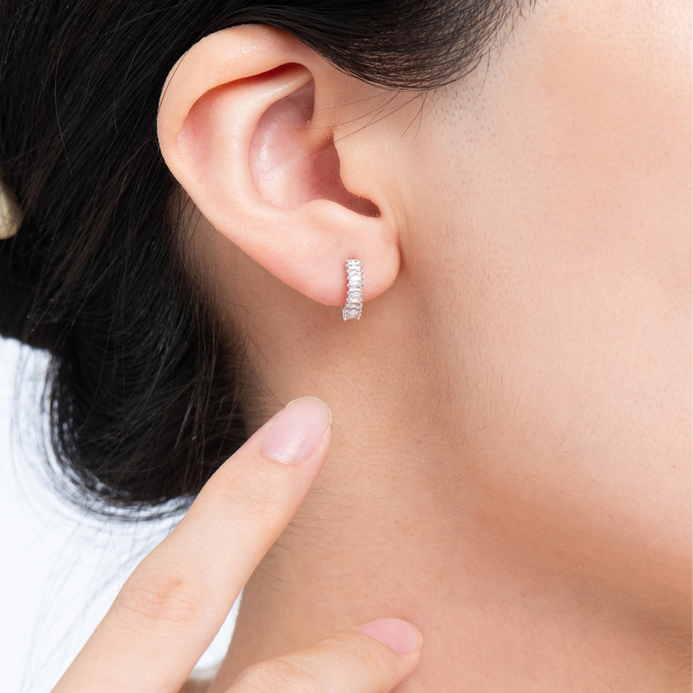 Louise Dainty Petite Huggie Hoop Earrings