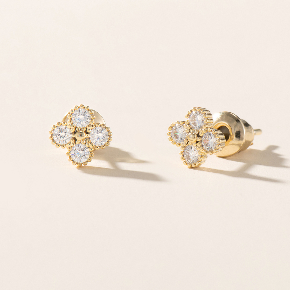 Maxine Clover Stud Earrings