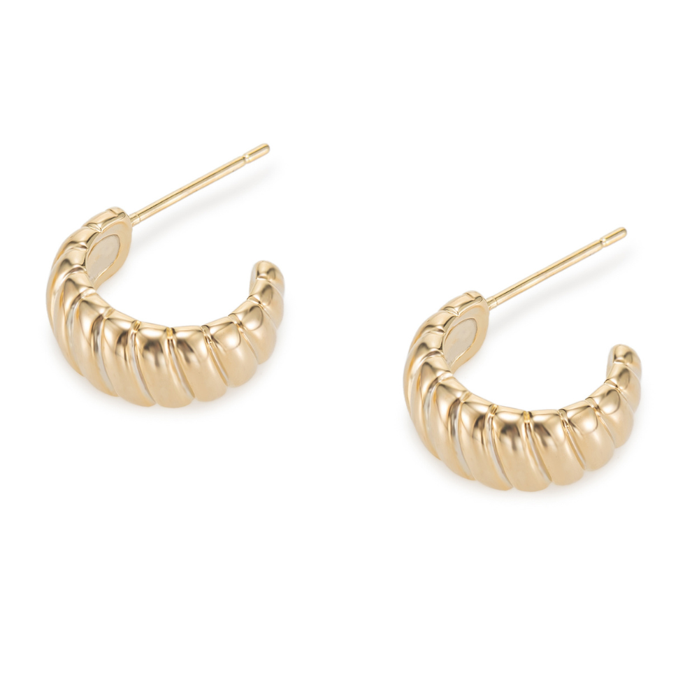 Juno Croissant Half Hoop Earrings