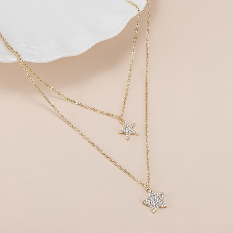 Melina Star Layered Necklace