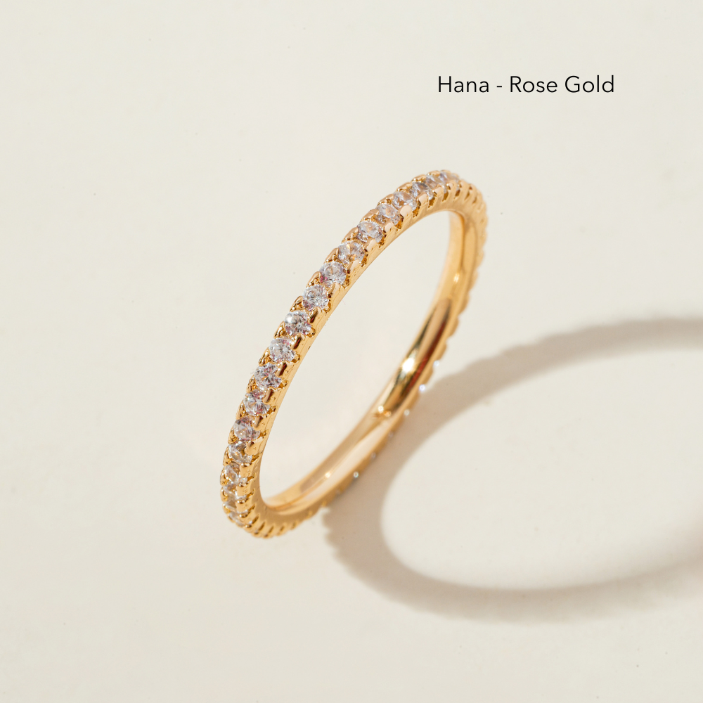 Hana Two Tone Eternity Ring