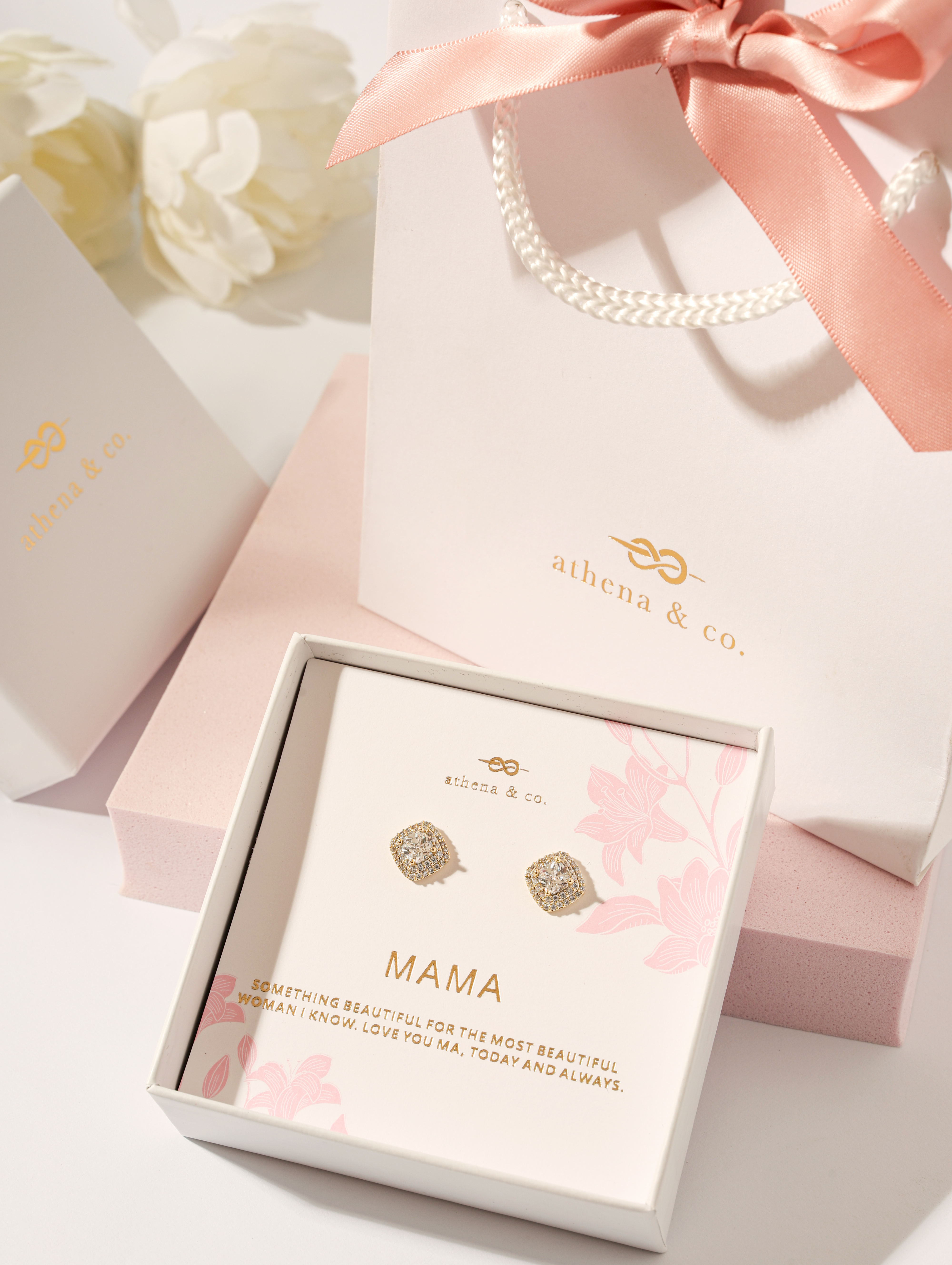Gemma Stud Earrings - Mother's Day Gift Set