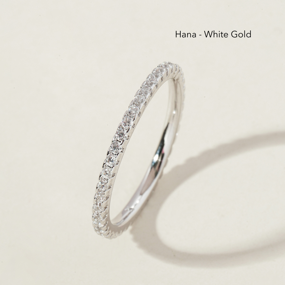 Hana Two Tone Eternity Ring