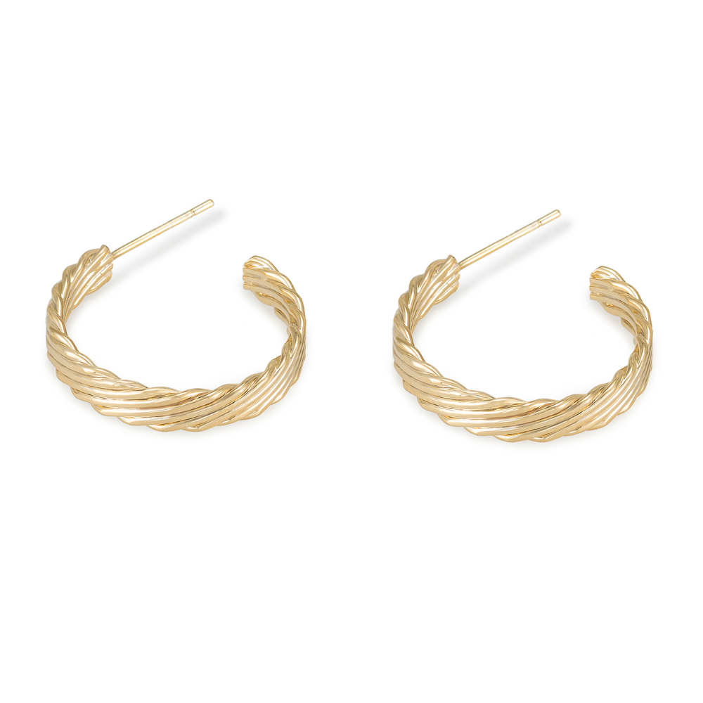 Raya Half Hoop Earrings