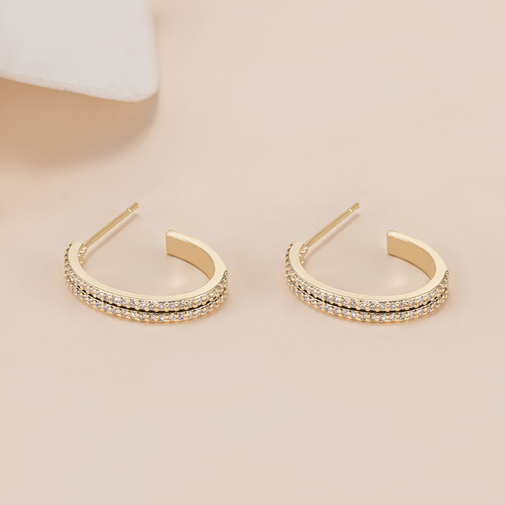 Ami Half Hoop Earrings