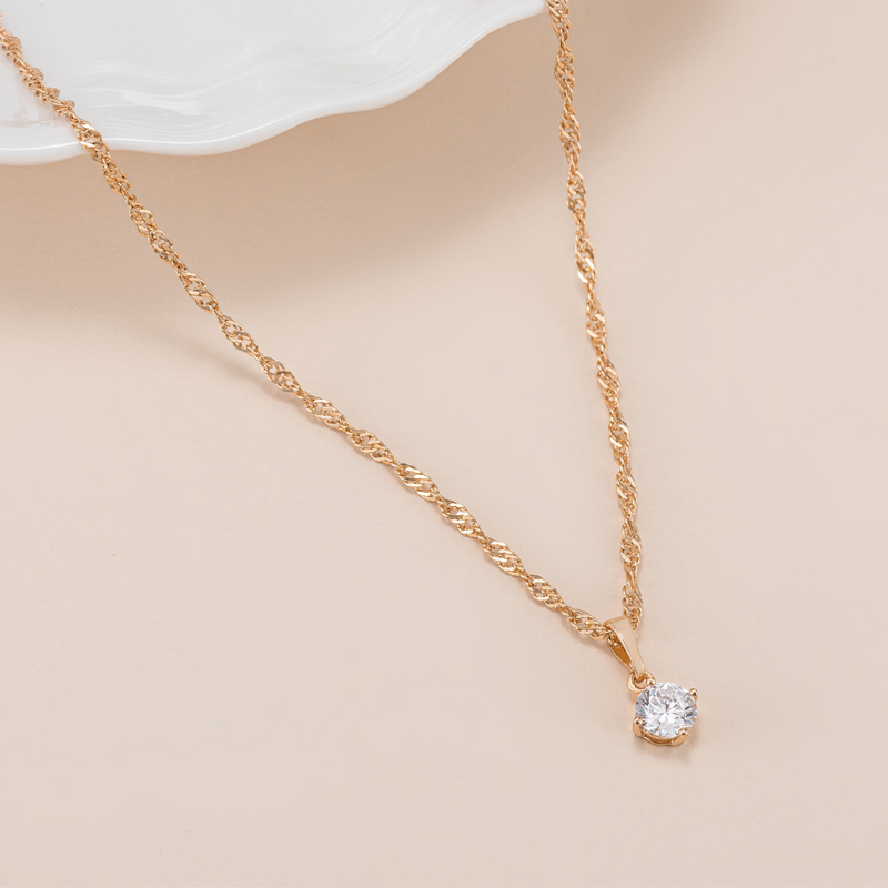 Nicole Solitaire Necklace