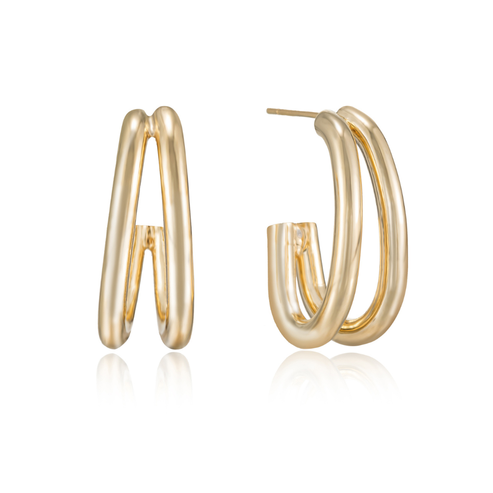 Mindy Half Hoop Earrings