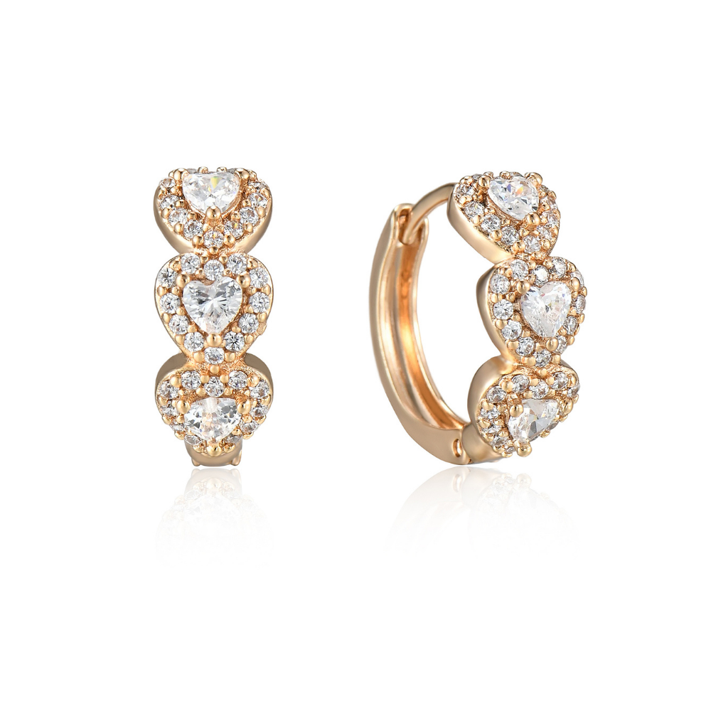Jada Heart Hoop Earrings