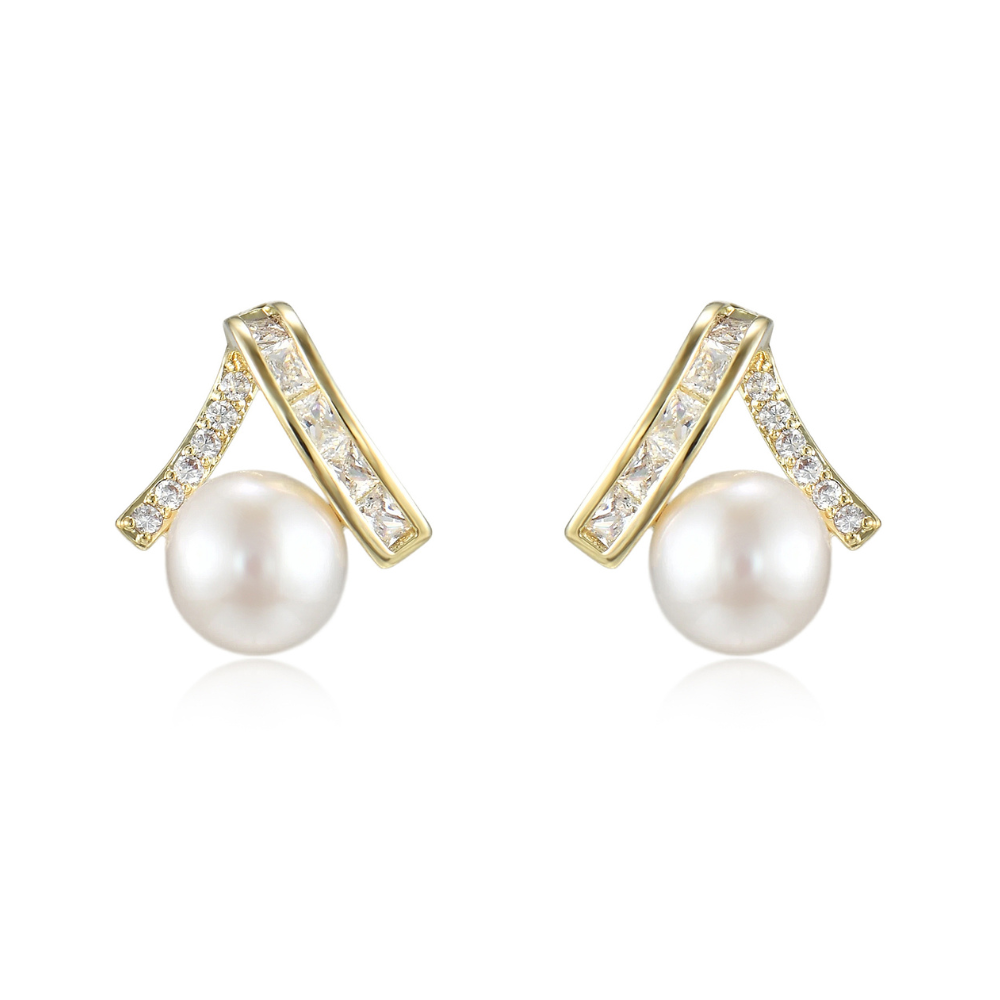 Talia Freshwater Pearl Stud Earrings