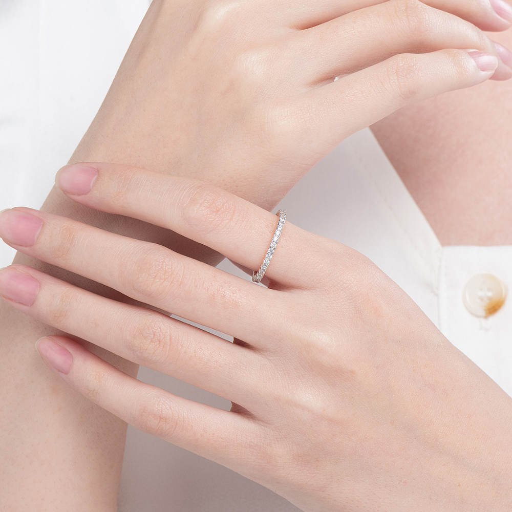 Hana Two Tone Eternity Ring