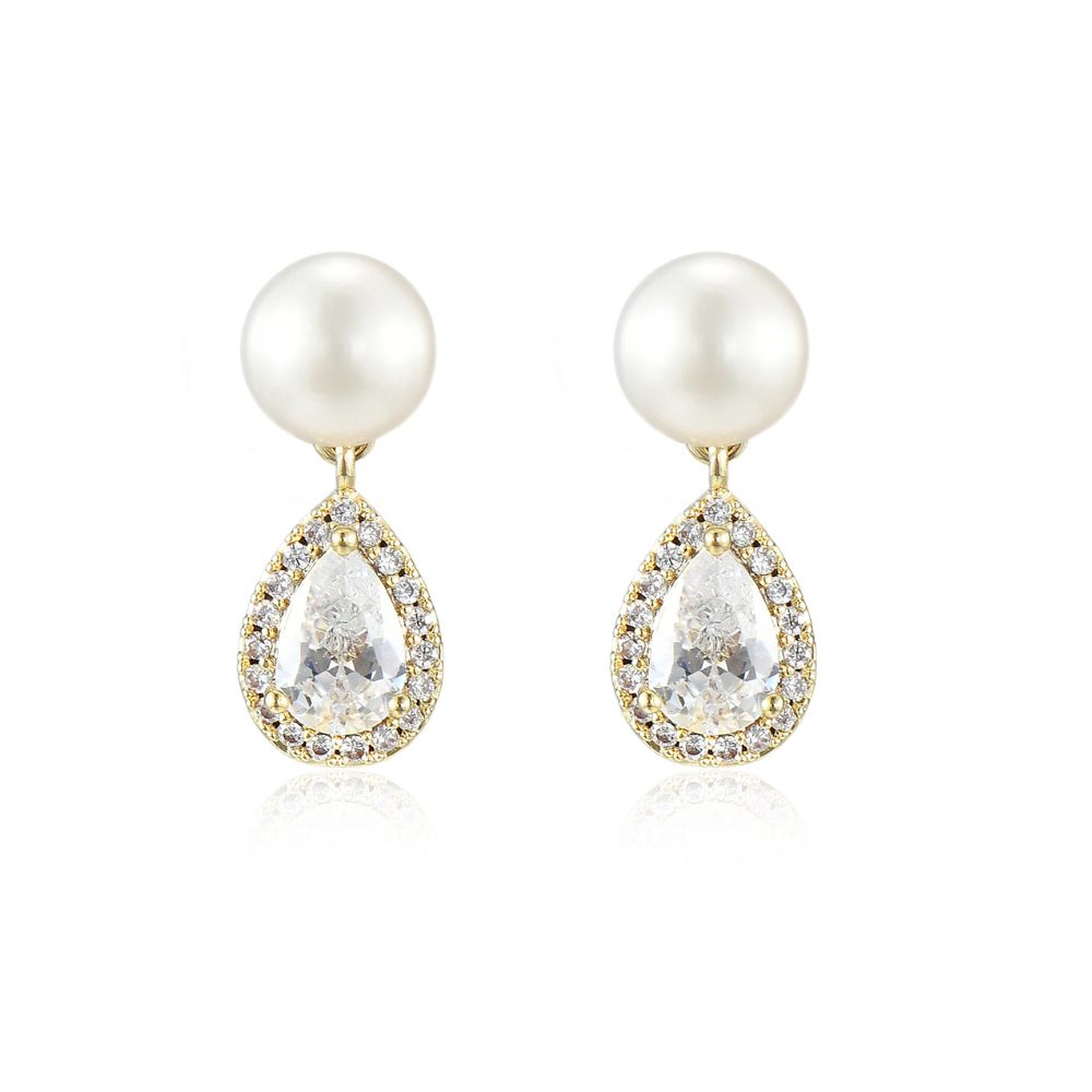 Tanya Freshwater Pearl Drop Earrings - Petite