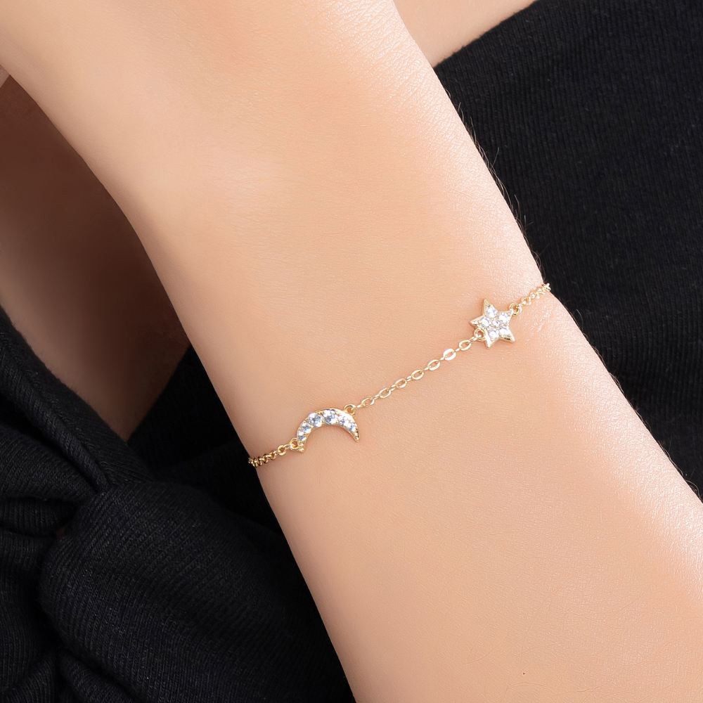 To the Moon and Stars Bracelet