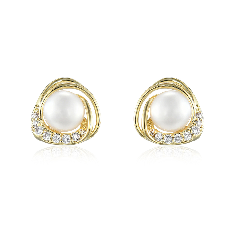 Gianna Freshwater Pearl Stud Earrings