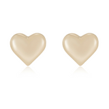 Hayley Puffy Heart Stud Earrings