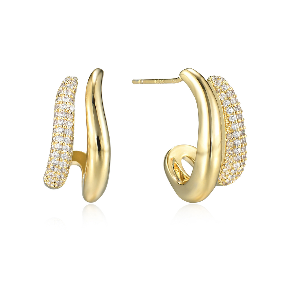 Rei Double Half Hoop Earrings
