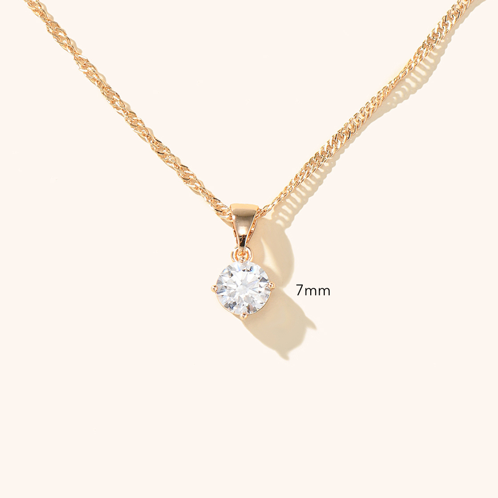 Nicole Solitaire Necklace