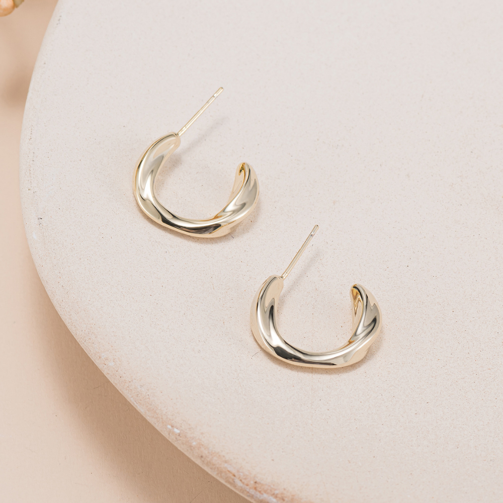 Reva Half Hoop Earrings