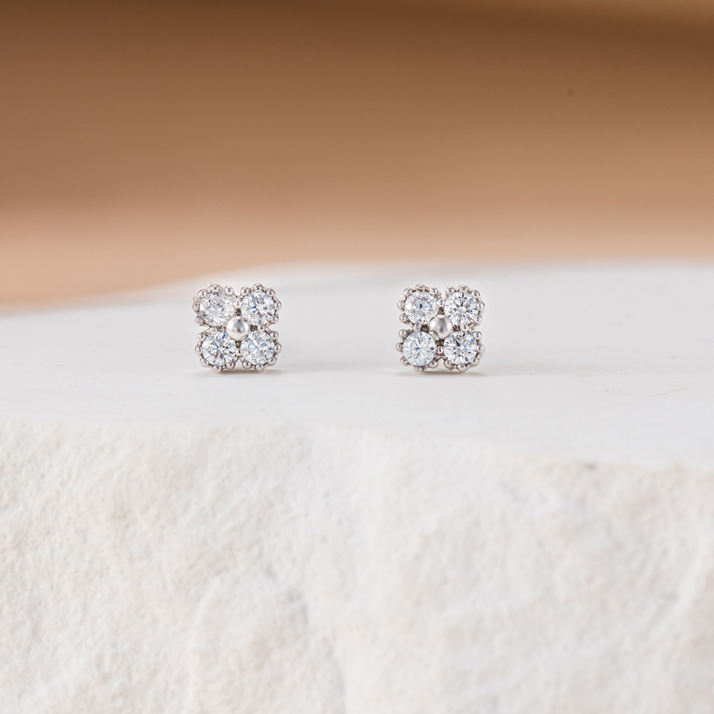 Nellie Flower Earrings - Accent Studs