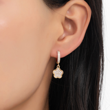 Reese Flower Hoop Earrings