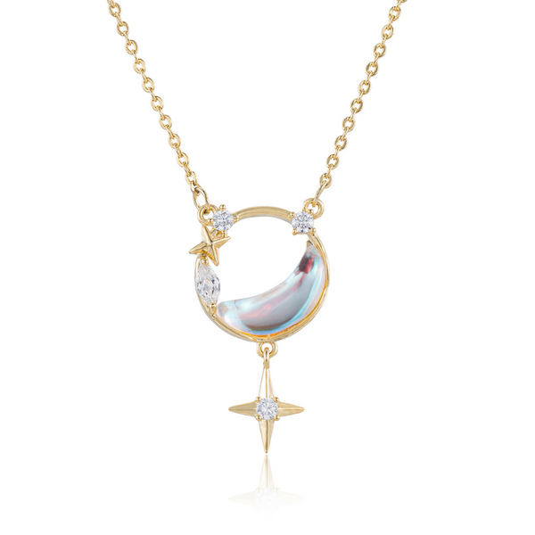 Jupiter Moon and Star Necklace