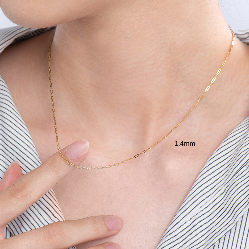 Stainless Steel Jasmin Paperclip Necklace