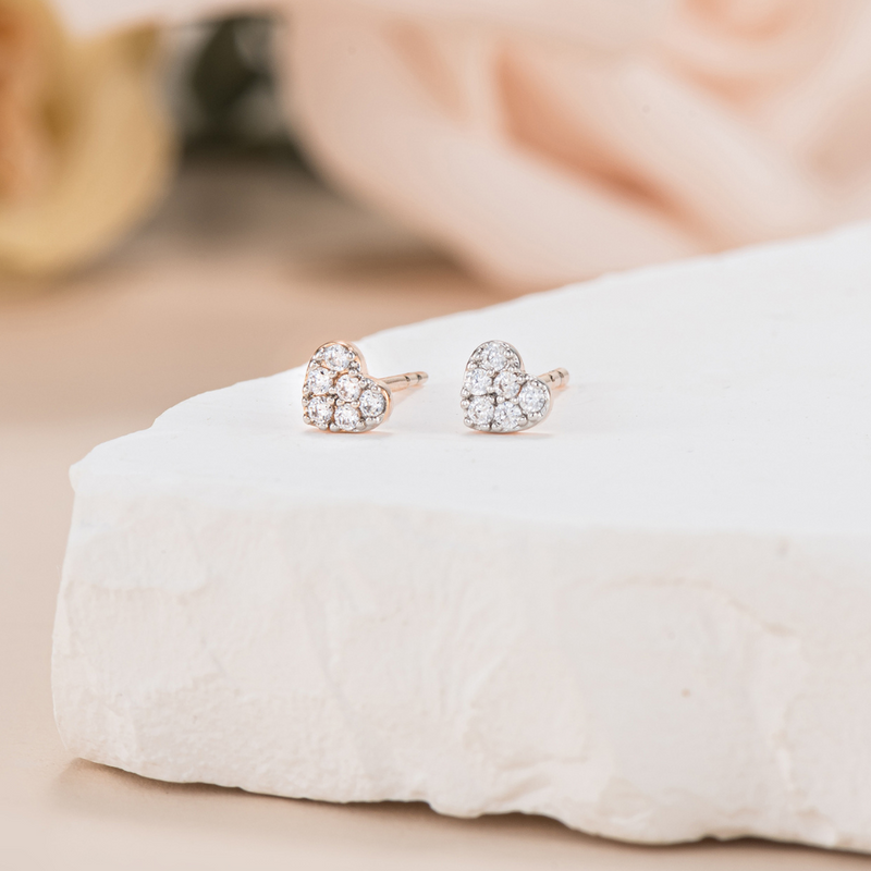 Millie Heart Stud Earrings
