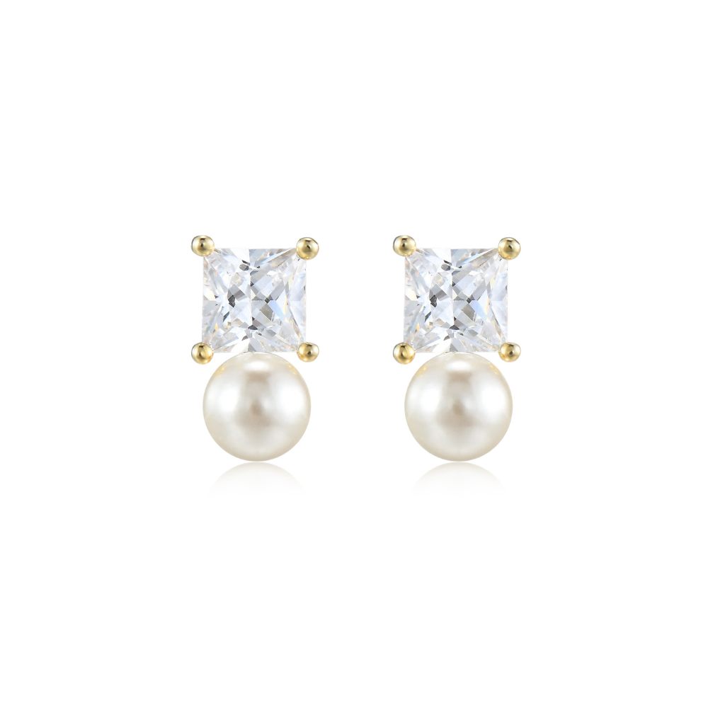 Rue Dainty Pearl Stud Earrings