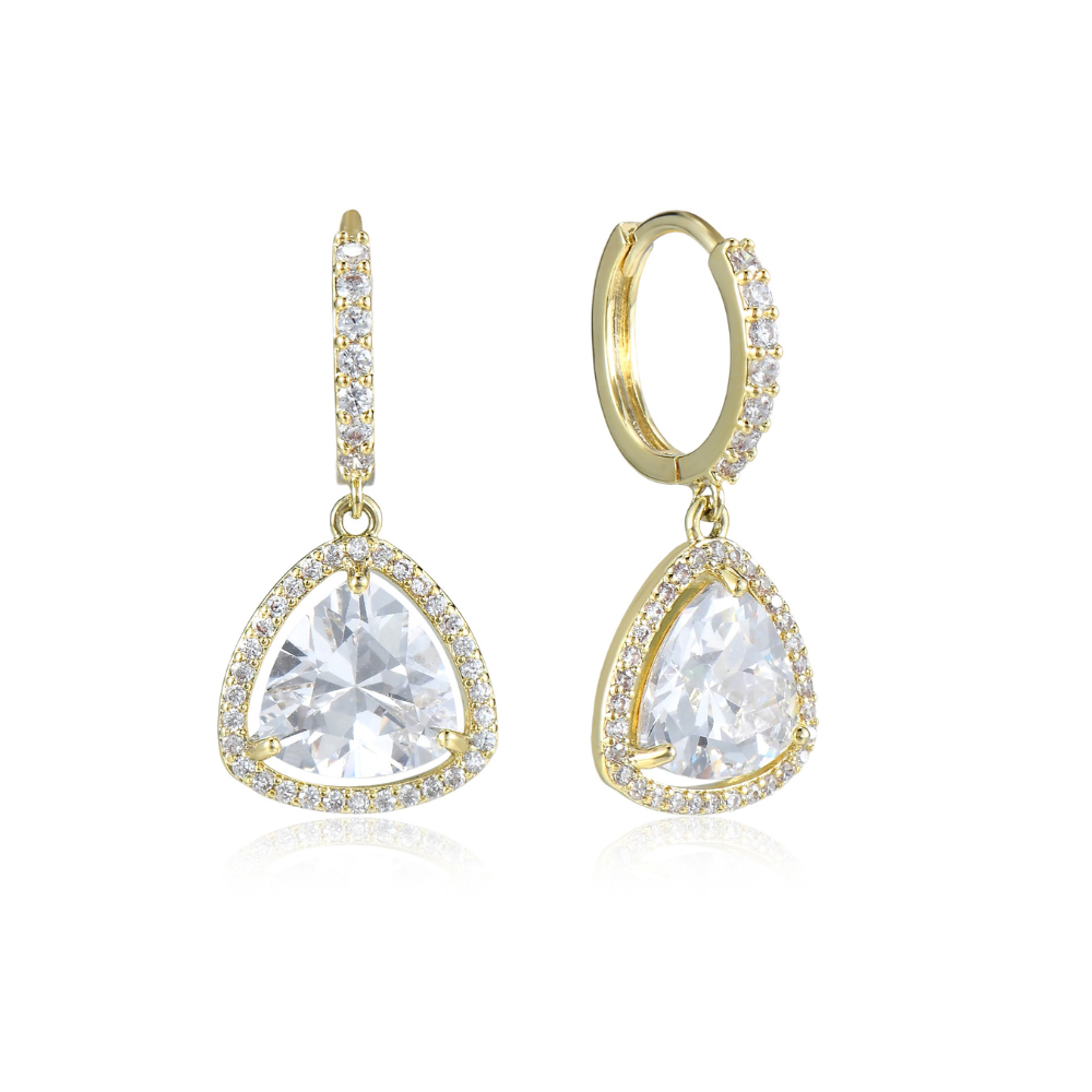 Francesca Drop Hoop Earrings