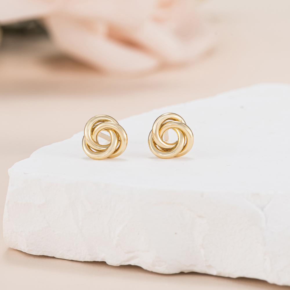 Love Knot Stud Earrings