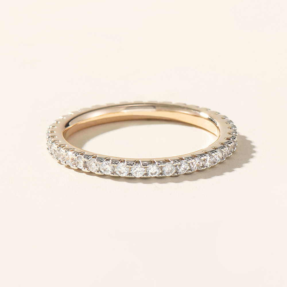 Hana Two Tone Eternity Ring