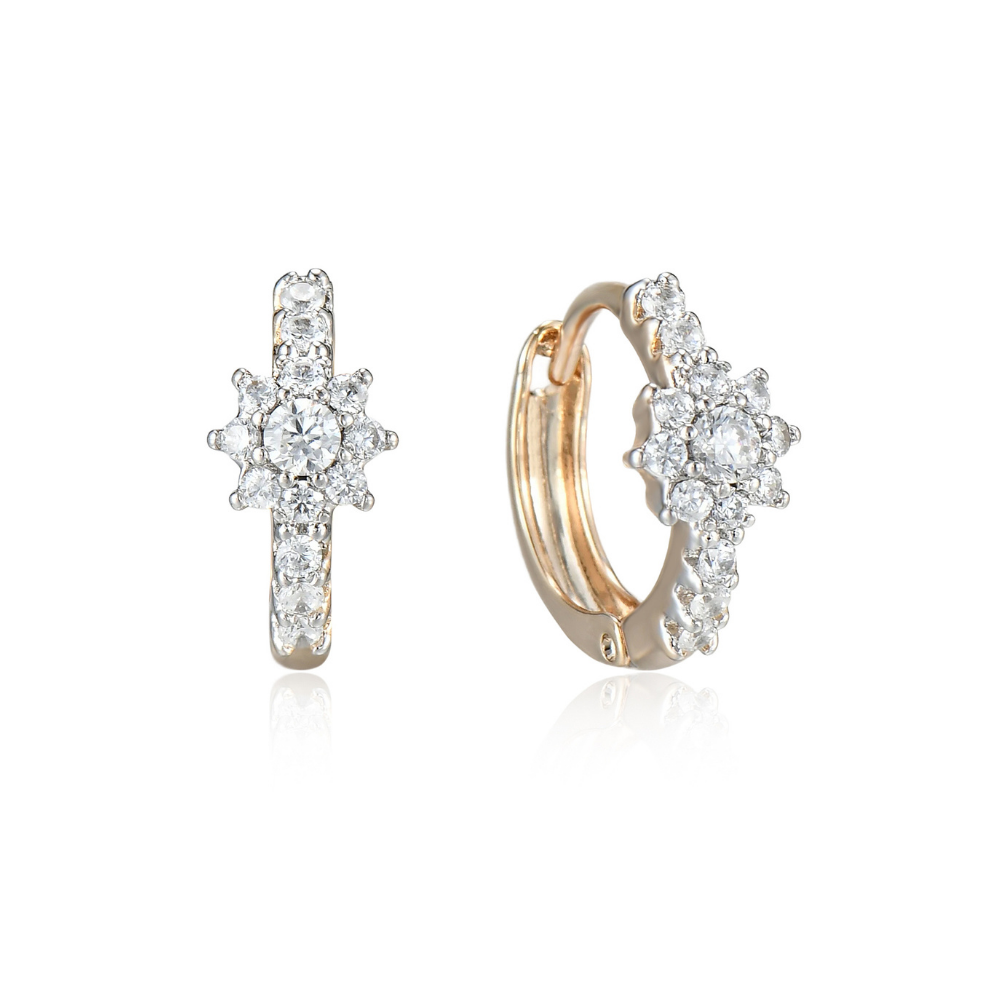 Julianna Flower Hoop Earrings