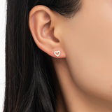 Nikki Heart Stud Earrings