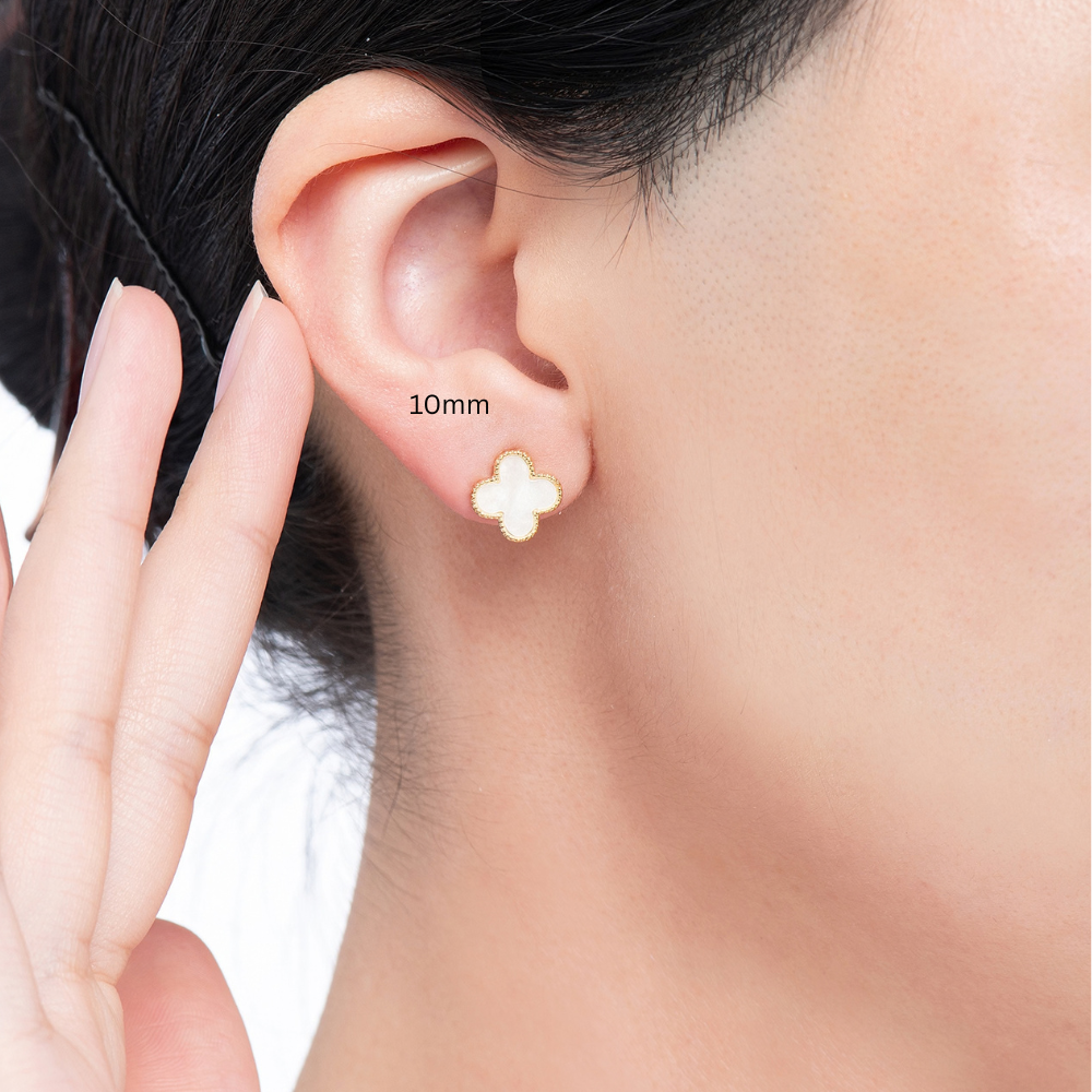 Micro Clover Stud Earrings