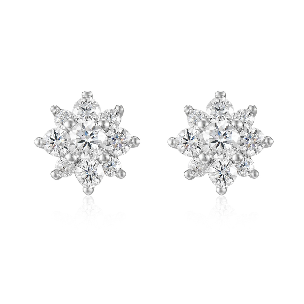 Katrina Flower Stud Earrings