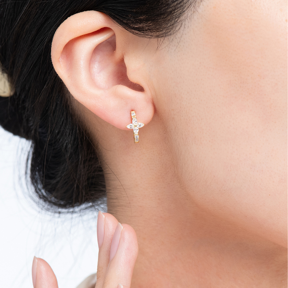 Elaine Dainty Petite Hoop Earrings
