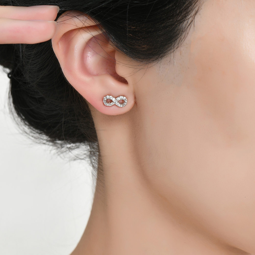 Aubrey Infinity Stud Earrings