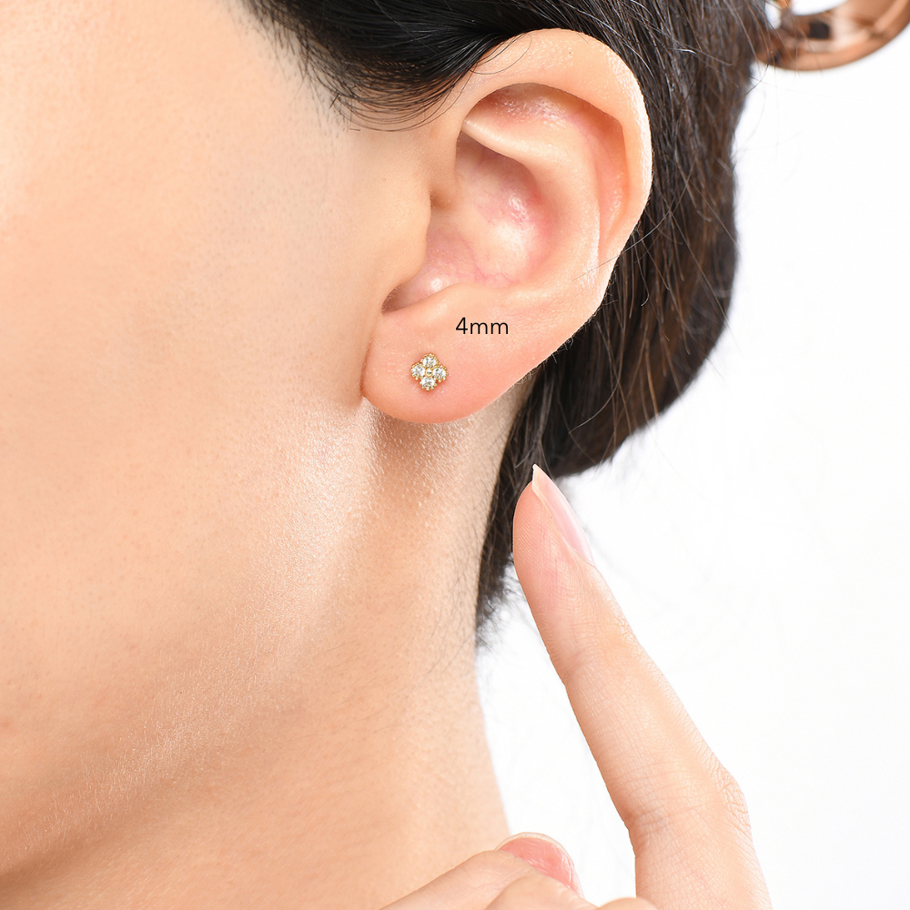 Maxine Clover Stud Earrings