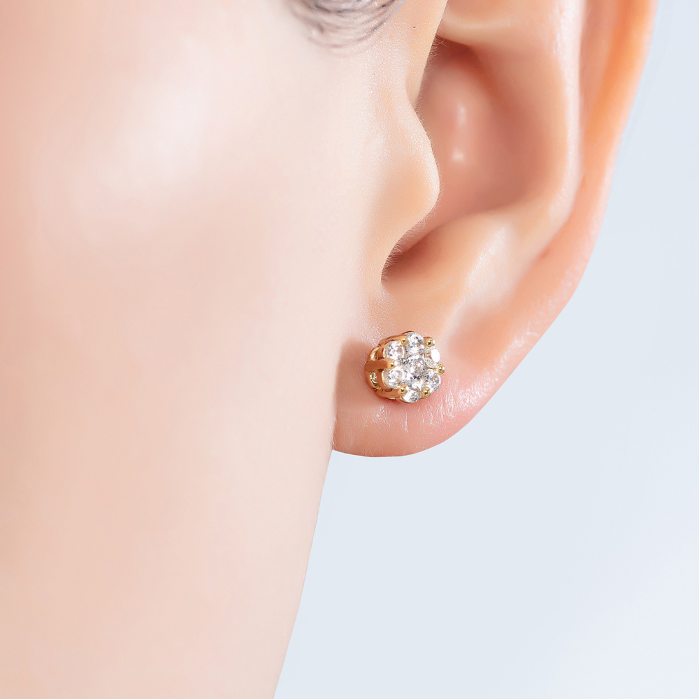 Trish Flower Stud Earrings