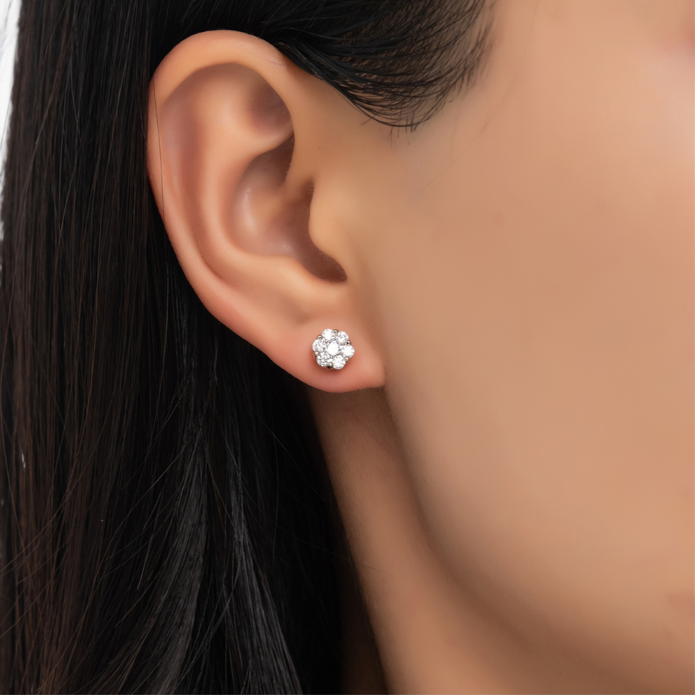 Trish Flower Stud Earrings