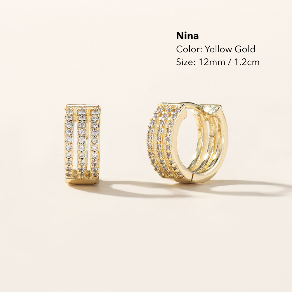 Classic Minimalist Daily Wear Hoop Earrings