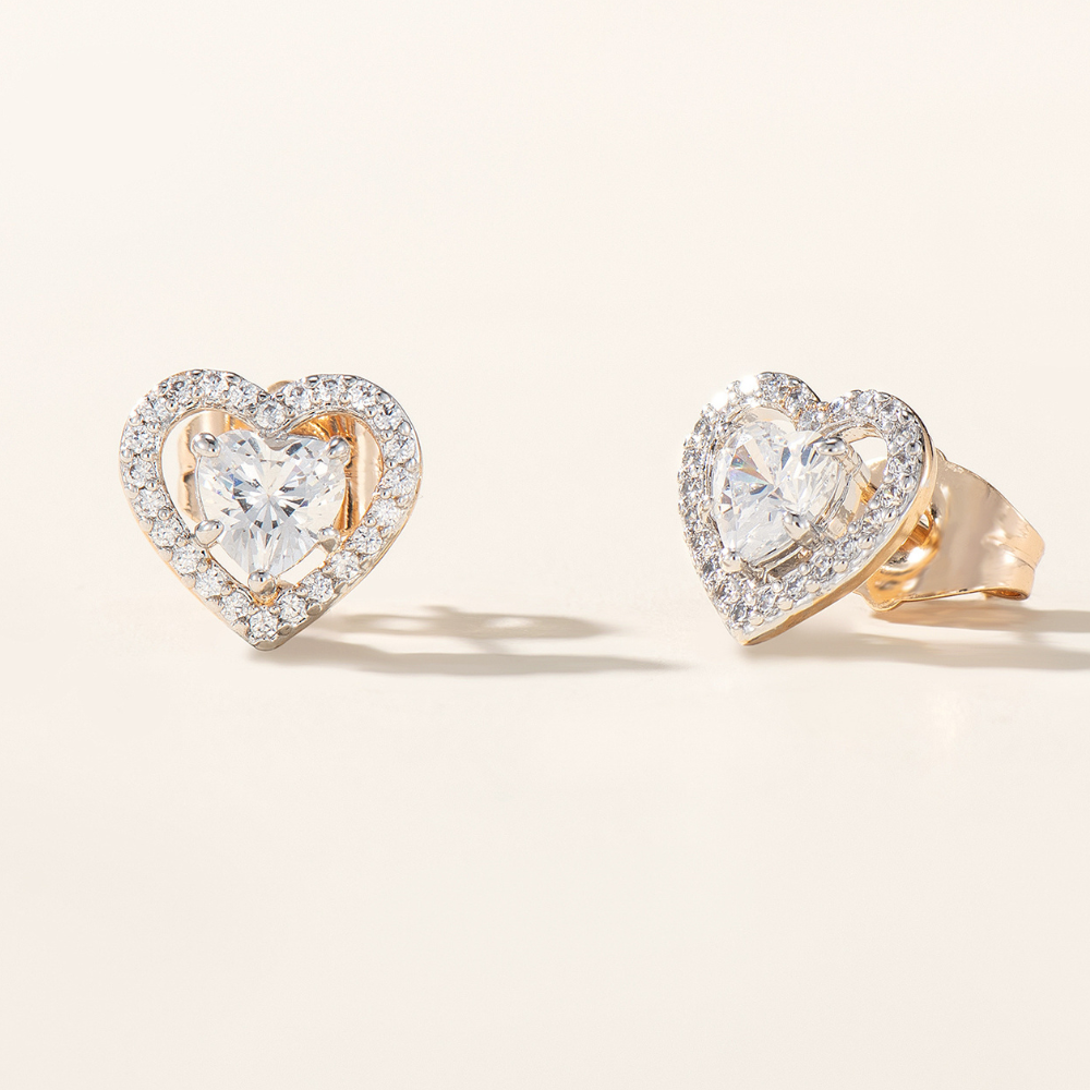 Karla Heart Stud Earrings
