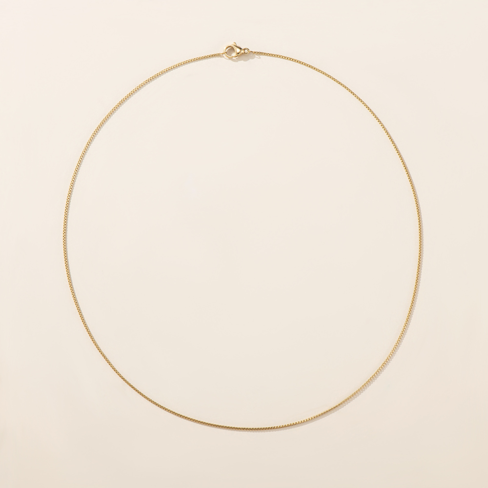 Stainless Steel Box Chain Necklace