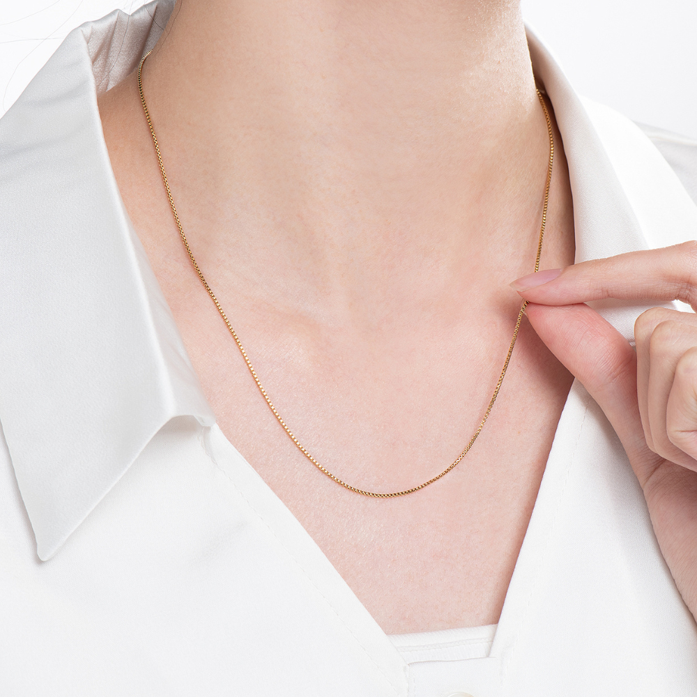 Stainless Steel Box Chain Necklace