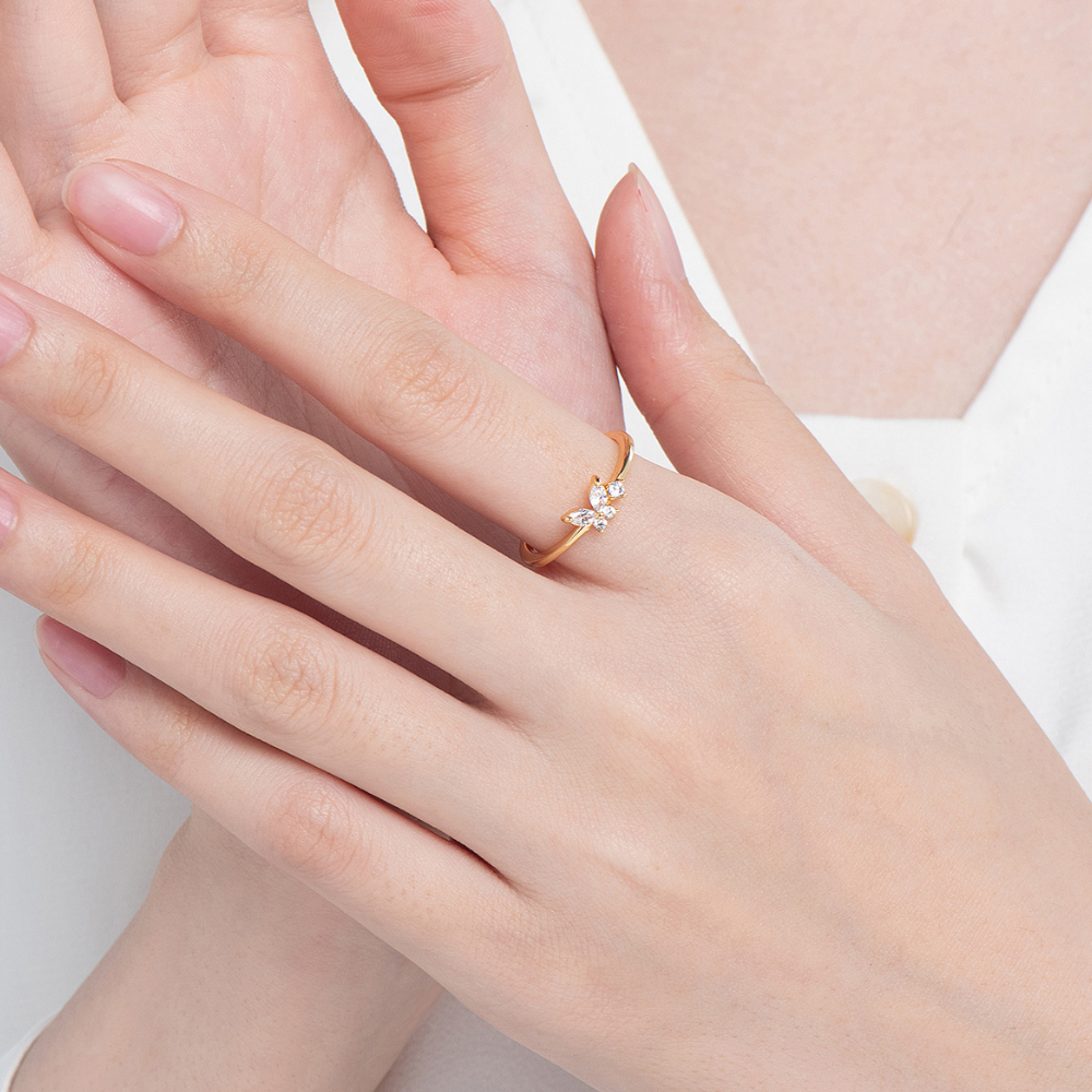 Sam Butterfly Adjustable Ring - Start at size 6