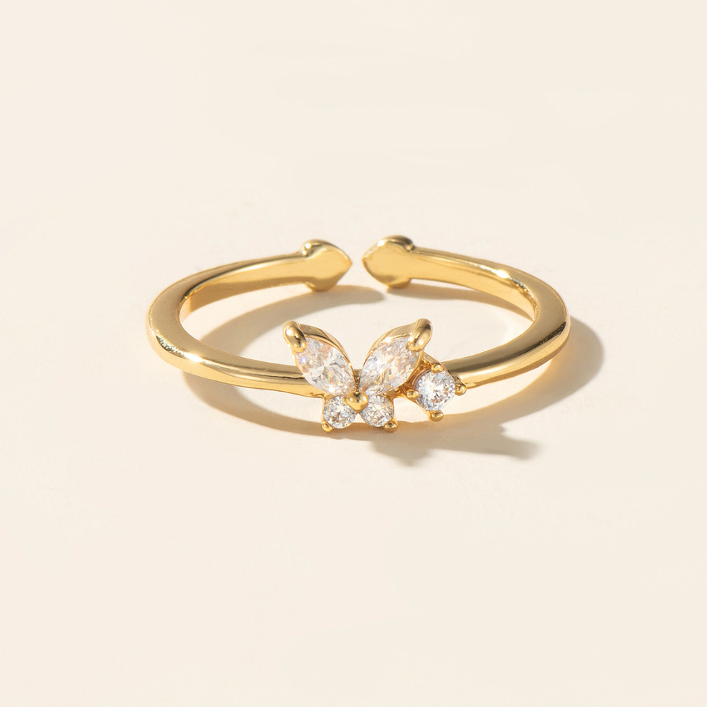 Sam Butterfly Adjustable Ring - Start at size 6