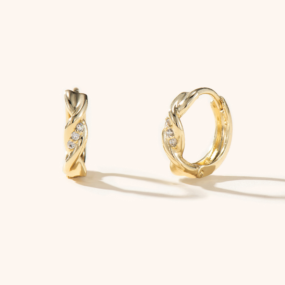 Emily Twist Hoop Earrings