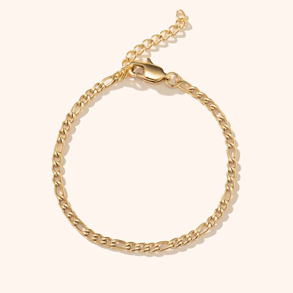 Stainless Steel Jean Figaro Chain Bracelet
