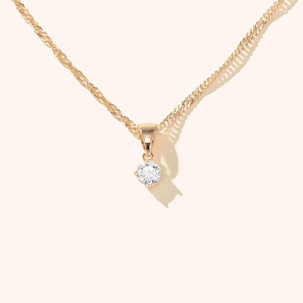 Nicole Solitaire Necklace